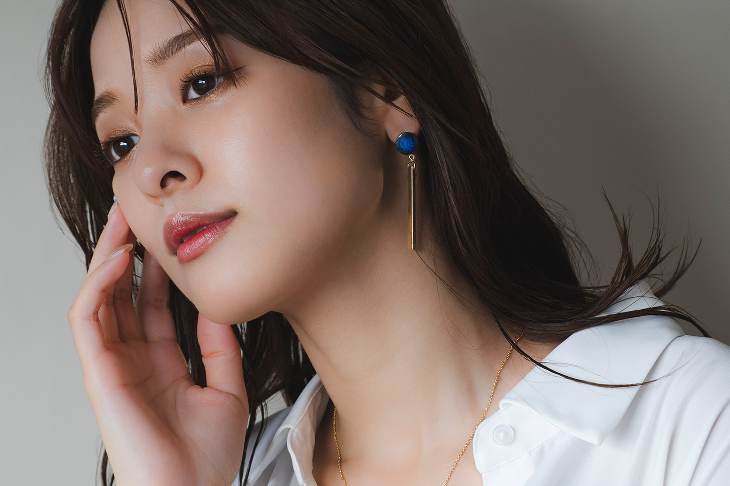 MIKELOオリジナル 陶器「tou」cirlce&stick ピアス／イヤリング ギフトボックス付